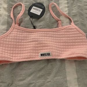White fox pink Bralette